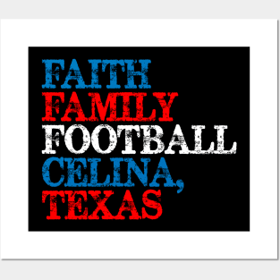 Faith Family Football Celina, Texas Posters and Art